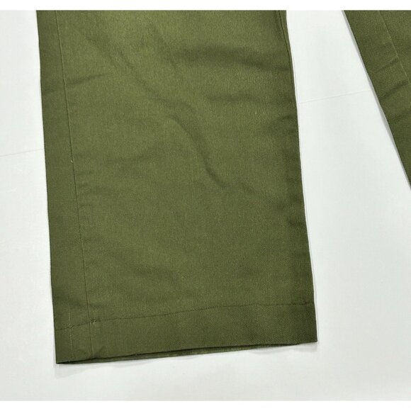 Boy Scouts BSA Pants Size 32H Husky (32x30) Green Official Uniform Twill - Picture 3 of 7